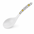 144 Pieces Melamine Rice Ladle, White Floral Serving Spoon with 30 cm Handle