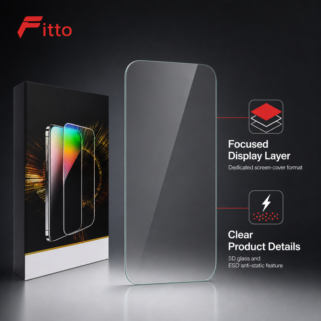 96 Pieces 5D Tempered Glass Screen Protectors for 13 Mini Phone, ESD Anti-Static, 1 Pack