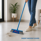 96 Pieces Indoor Broom with Iron Handle, Assorted Colour, 120 cm