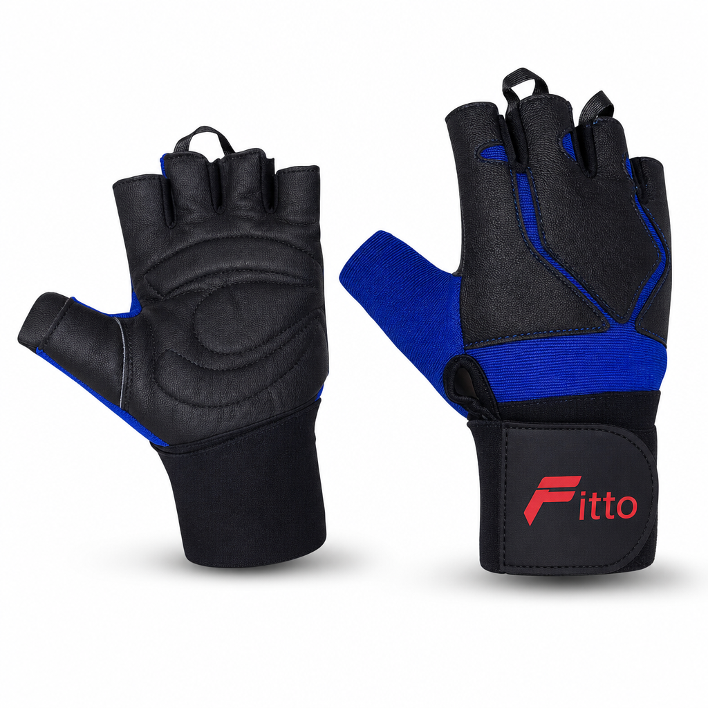 96 Pieces Gym Gloveses with Wrist Support, Fingerless Palm Padding for Weight Lifting, Training and Fitness Workouts