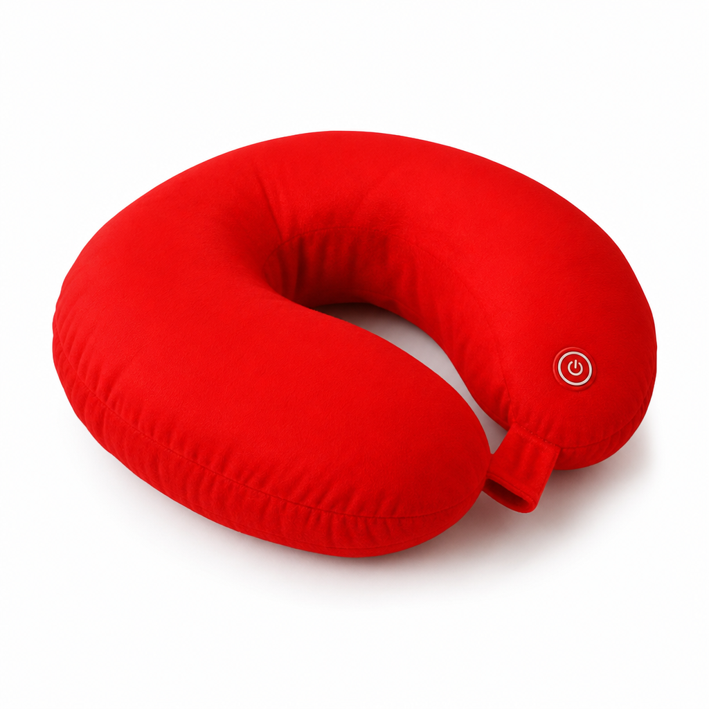 72 Pieces Electric Neck Massage Pillow with Heat and Vibration, Assorted Colour, 1 Piece