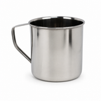96 Pieces Stainless Steel Water Mug with Handle, 10 cm, Mirror Finish