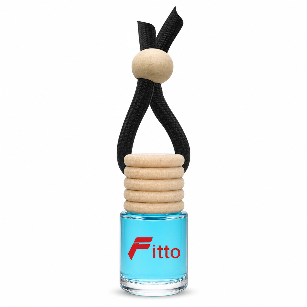 144 Pieces Car Air Fresheners Hanging Bottle, Black Ice Scent, Black, 8 cm