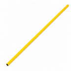144 Pieces Plastic Soccer Training Poles, 150 cm, Yellow, Individual Practice Equipment