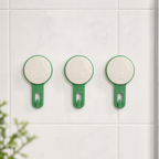 120 Pieces Suction Hooks, Green and Off-White Household Hanging Hooks, 3 Pieces