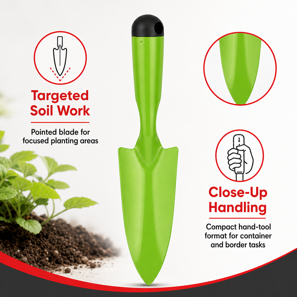 120 Pieces Hand Garden Transplanter Trowel, 25 cm, Green, 1 Piece