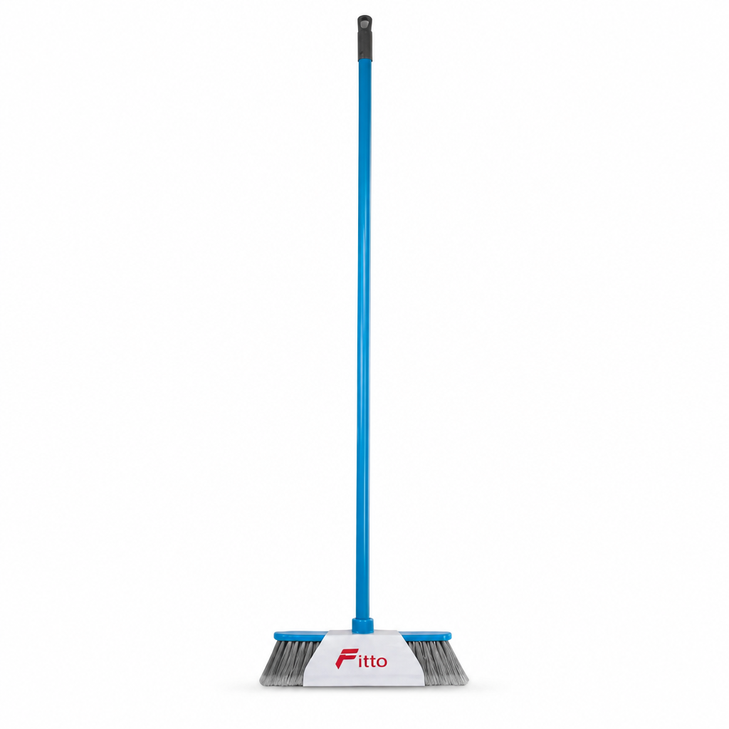 96 Pieces Indoor Broom with Iron Handle, 120 cm Long, Assorted Colour
