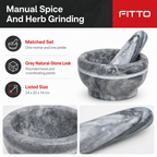 72 Pieces Mortar and Pestles Set, Grey Natural Stone Grinder for Spices and Herbs, 1 Piece, 24 x 20 x 14 cm