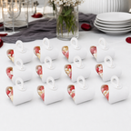 96 Pieces Candy Favor Boxes with Handles, White, 12 Pieces, 7 x 7 x 8 cm