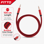 240 Pieces Braided 3.5mm Auxiliary Audio Cables, 100 cm, Assorted Colour