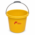 96 Pieces Yellow Plastic Bucket 16 Litre With Handle