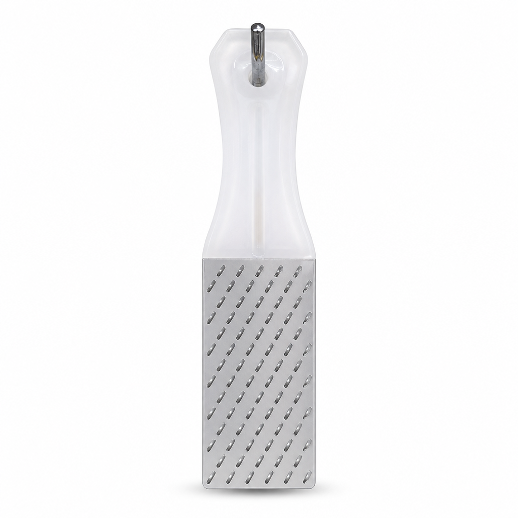 96 Pieces Fish Scale Scraper Grater, Stainless Steel Raised Grating Surface, 24 cm, Silver and White, 1 Piece