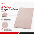 60 Pieces Velvet Foam Prayer Mats with Embroidery, Padded Design, Single Mat
