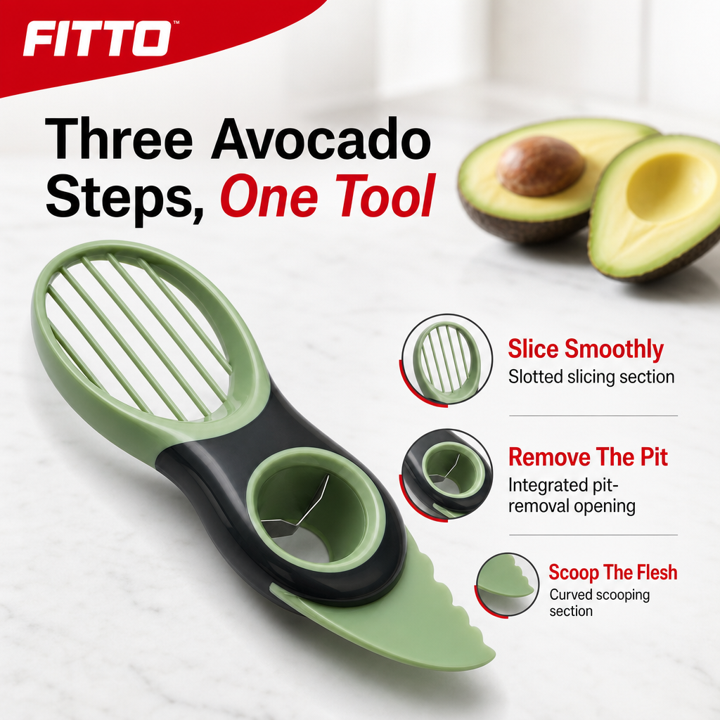 120 Pieces Green 3-in-1 Avocado Slicer and Cutter Tool, 1 Piece