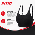 60 Pieces Heated Wearable Chest Massager, Black, 1 Piece