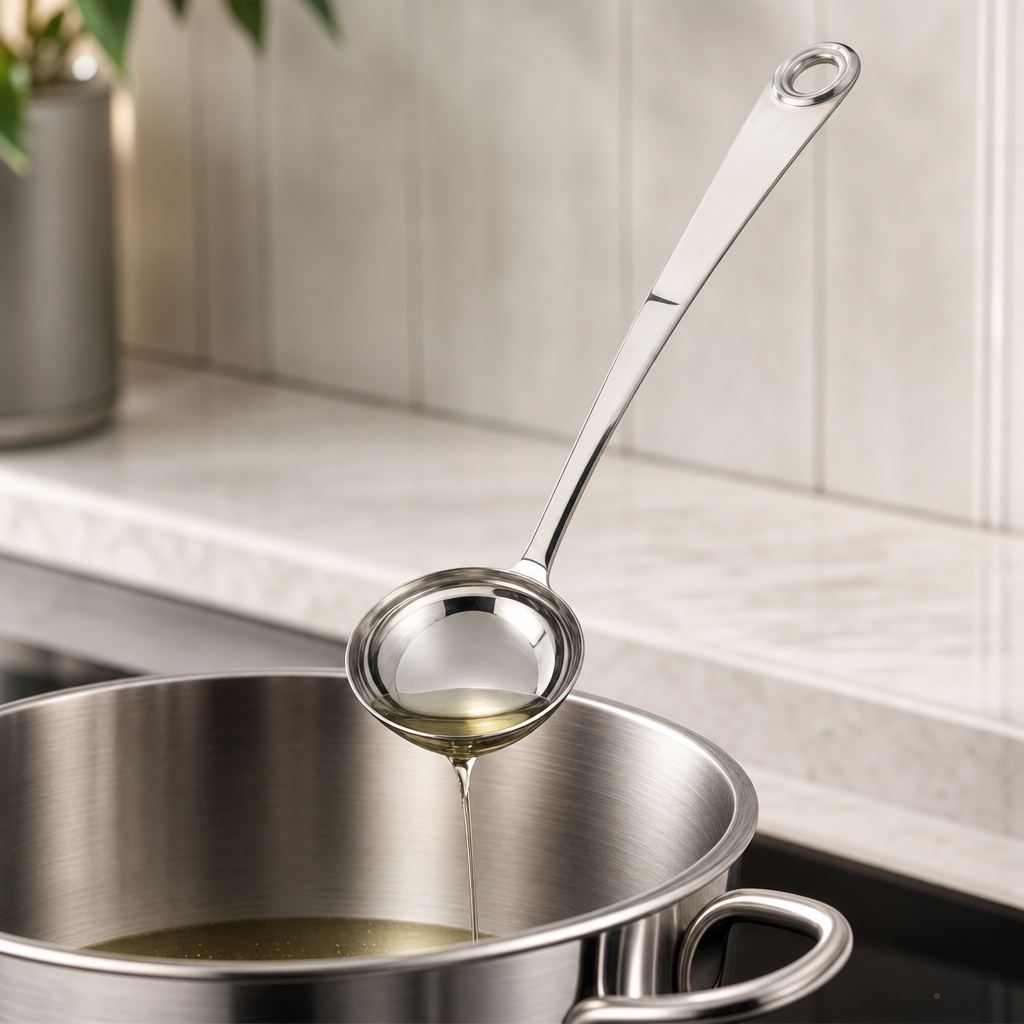 144 Pieces Stainless Steel Oil Ladle, 13 cm, Silver Kitchen Cooking Utensils