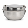 72 Pieces Stainless Steel Lunch Box With Plate, Round 12.7 cm Food Storage Containers
