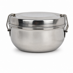 72 Pieces Stainless Steel Lunch Box With Plate, Round 12.7 cm Food Storage Containers