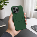 120 Pieces Silicone Magnetic Phone Cases with Raised Camera Protection, Green Cover for 16 Pro Model