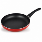 60 Pieces 30 cm Aluminium Non-Stick Frying Pan, Red with Black Handle