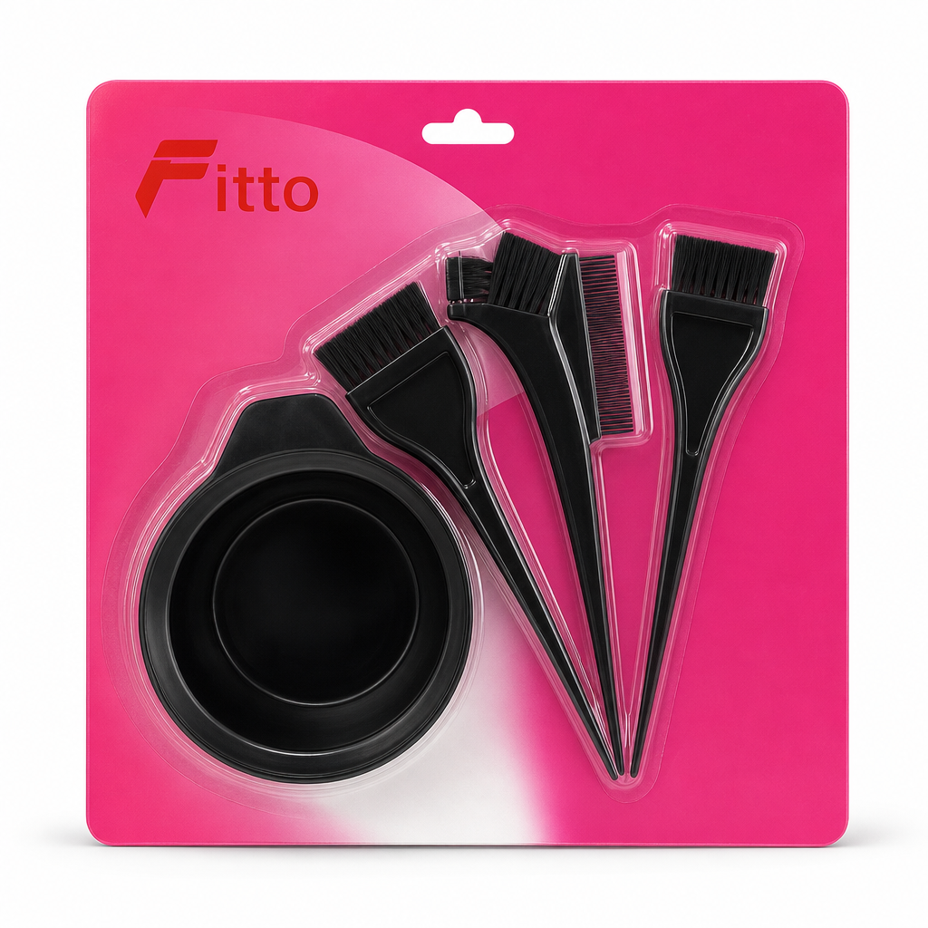 144 Pieces Hair Dye Brush Kits with Mixing Bowl, 4-Piece Hair Coloring Application Set