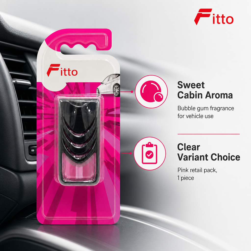 96 Pieces Car Air Fresheners Speed Bubble Gum Scent, Pink Retail Pack, 1 Piece