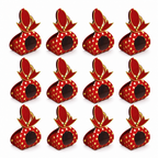 96 Pieces Red Crown-Top Paper Candy Favor Boxes, 9.5 x 4.3 x 13.2 cm, 12 Pieces