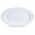 96 Pieces Oval Serving Plate, White, 12 Inch