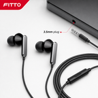 240 Pieces Wired Earphoneses, 3.5mm Stereo In-Ear Audio, Black, CH-920