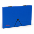 96 Pieces Blue A4 Document Folder with Button and Elastic Cord Closure, 1 Piece