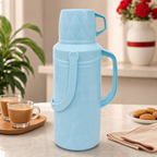 96 Pieces Assorted Pastel Diamond-Textured 2-Litre Insulated Vacuum Flask with Handle, 1 Piece