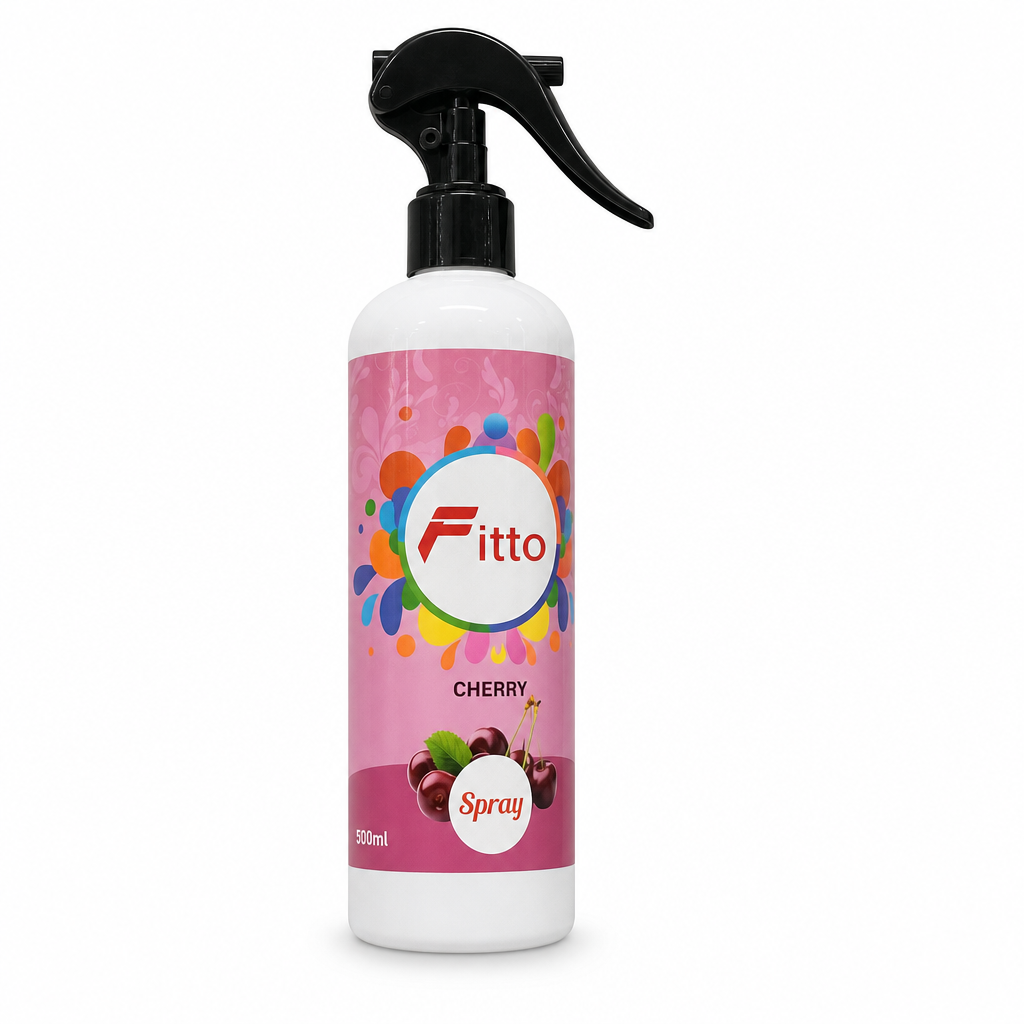 96 Pieces Cherry Air Freshener Spray, 500ml, Pink and White Bottle