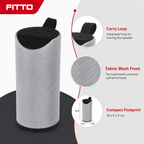 96 Pieces Portable Wireless Speaker with Fabric Mesh Front and Carry Loop, 18 x 9 x 9 cm