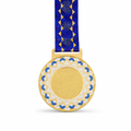 120 Pieces Award Medal with Ribbon, Gold Silver or Bronze Finish, Round Recognition Medal, 10 x 8 cm