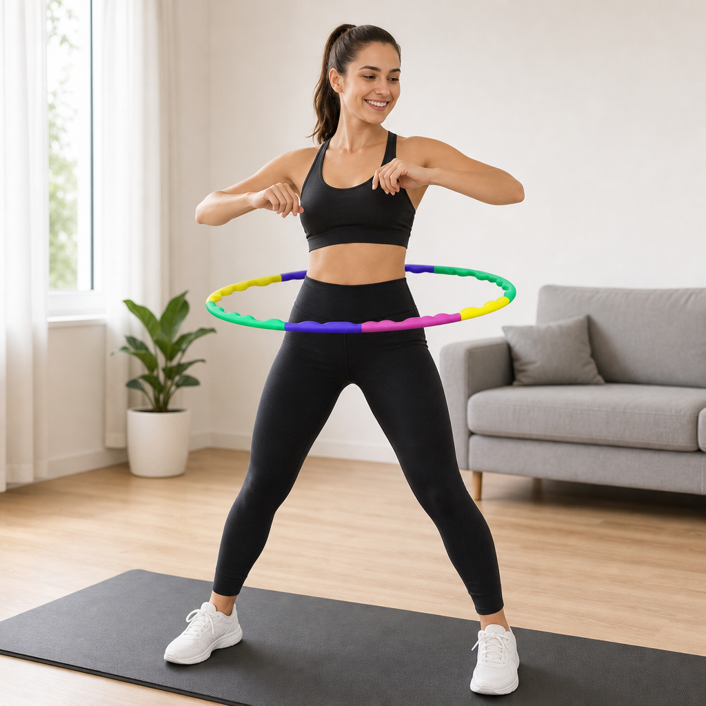 120 Pieces Massage Hoop 69 cm, Sectional Fitness Hoop With Textured Segments, Multicolor
