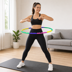 120 Pieces Massage Hoop 69 cm, Sectional Fitness Hoop With Textured Segments, Multicolor