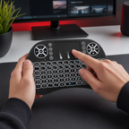 72 Pieces Mini Wireless Keyboard with Touchpad and Backlit Keys, Compact Handheld Design