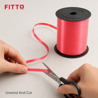 144 Pieces Light Red Ribbon Roll, 5 mm x 250 yd, Standard Decorative Ribbon for Crafting and Wrapping