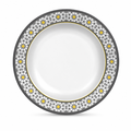 120 Pieces Melamine Soup Plate, 10 Inch Round Deep Dish, Floral Pattern, Single Piece Tablewares