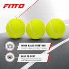120 Pieces Tennis Ball Set, 3 Pieces, Yellow-Green Practice Balls for Court Play
