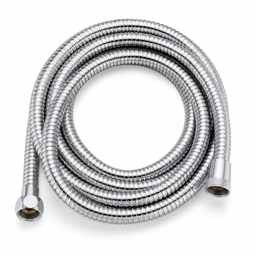 96 Pieces Flexible Stainless Steel Shower Hose, 1.5 m, Silver, 1 Piece