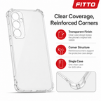 240 Pieces Clear Anti-Burst Protective Phone Cases with Reinforced Corners for S25 Ultra