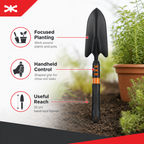 120 Pieces Hand Garden Trowels, 33 cm, Black, 1 Piece