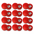 96 Pieces Red Star-Shaped Boxes, 24 x 24 x 5 cm, 12 Pieces