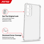 240 Pieces Clear Anti-Burst Protective Phone Cases with Reinforced Corners for Compatible Smartphone