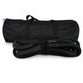 48 Pieces Kinetic Vehicle Recovery Tow Rope, 6 m, 13.2-Ton Specification, 30% Elasticity, Black