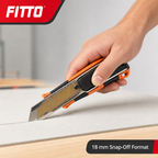 96 Pieces Utility Knives, 18 mm Heavy-Duty Snap-Off Cutter, Orange and Black, 1 Piece