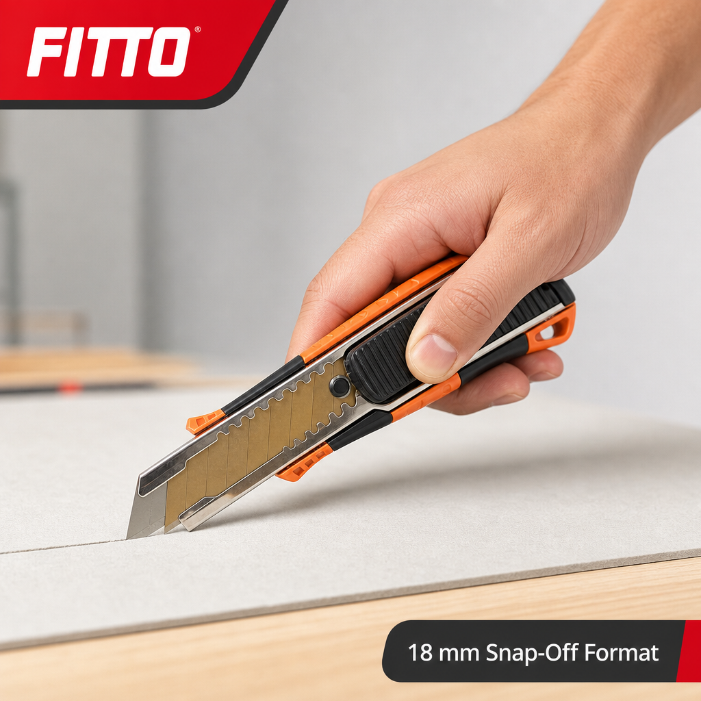 96 Pieces Utility Knives, 18 mm Heavy-Duty Snap-Off Cutter, Orange and Black, 1 Piece