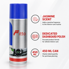 120 Pieces Dashboard Polishes Spray, Jasmine Scent, 450 ml, Car Interior Care