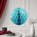 240 Pieces Light Blue Paper Honeycomb Ball Decoration, 30 cm, 1 Piece